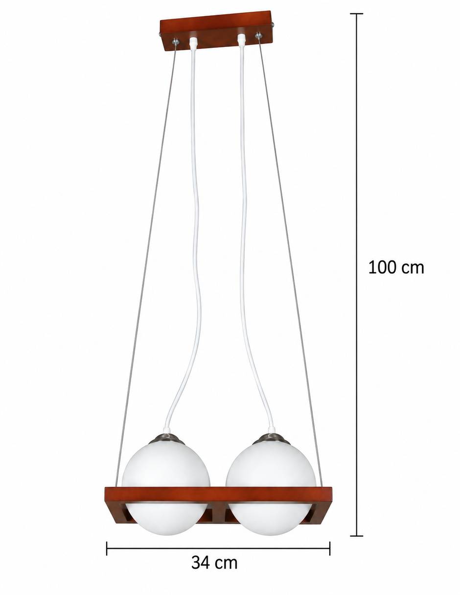 Lámpara colgante incandescente y led mda10065/2 3