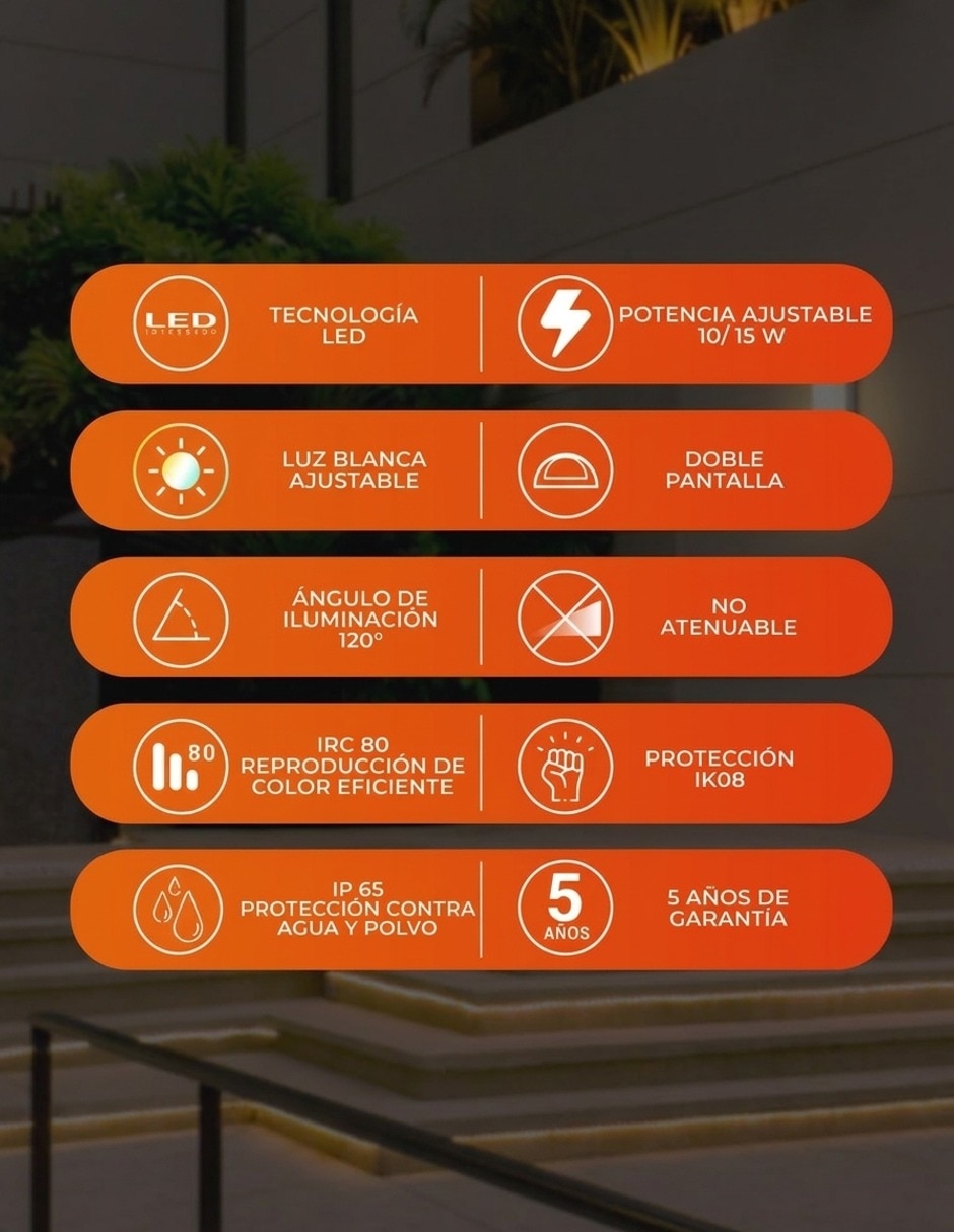 Arbotante led denebia 7