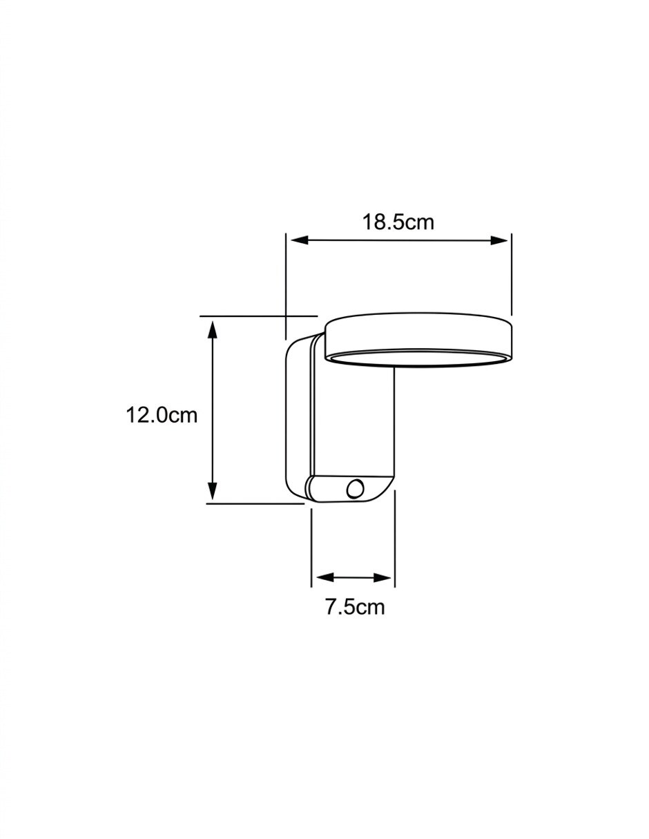 Arbotante LED BIDA 8