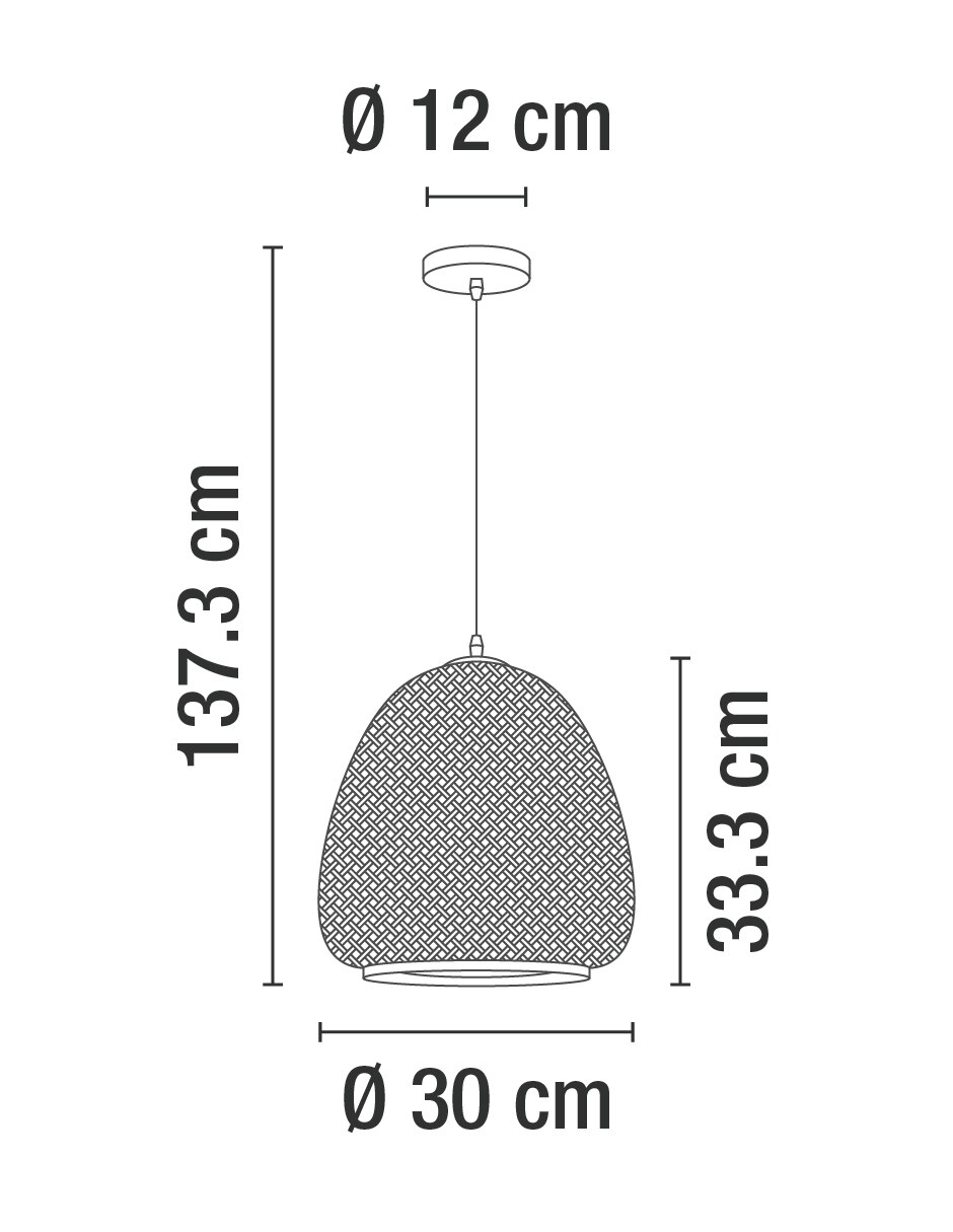 Lampara colgante Incandescente y LED 5