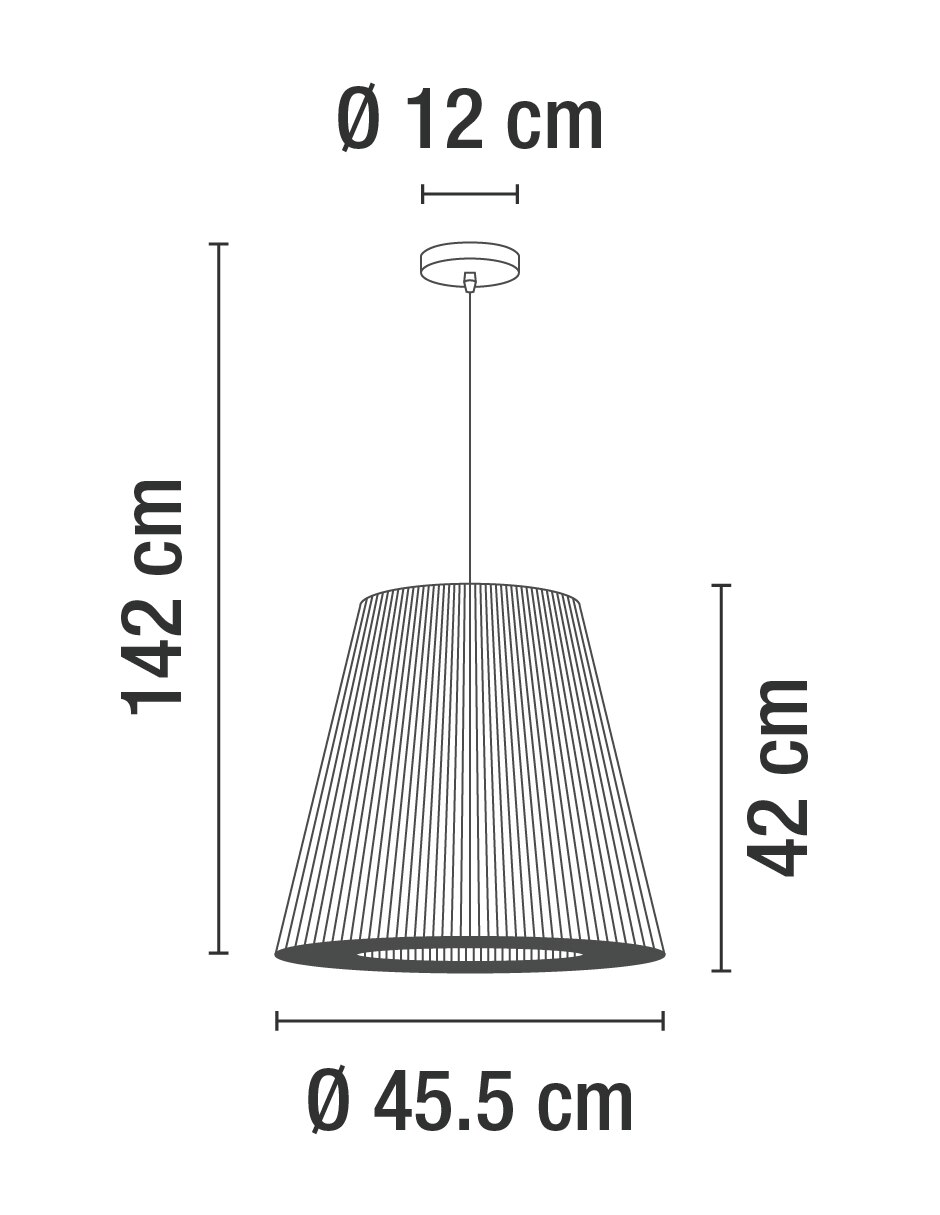Lampara colgante Incandescente y LED 5