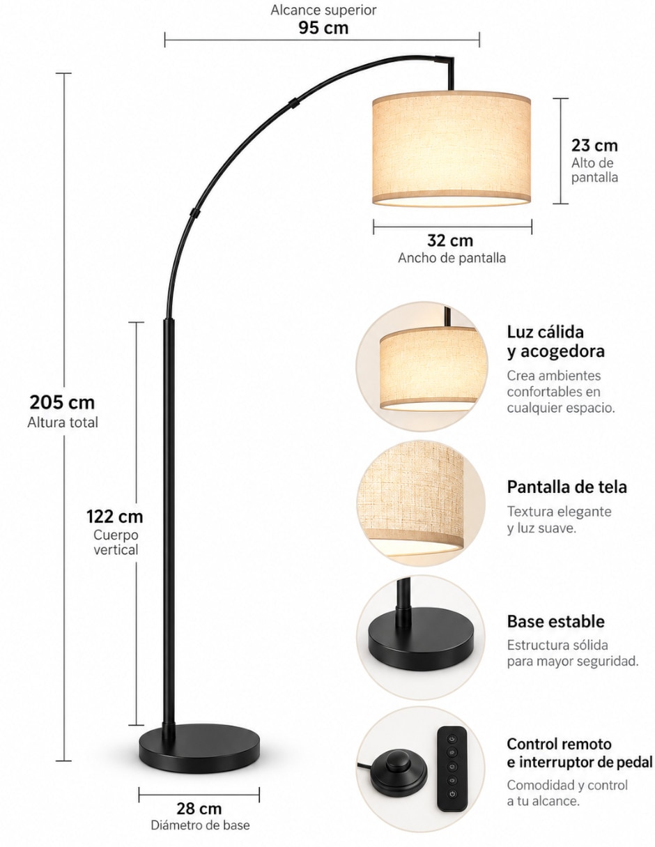 Lámpara de pie LED 5