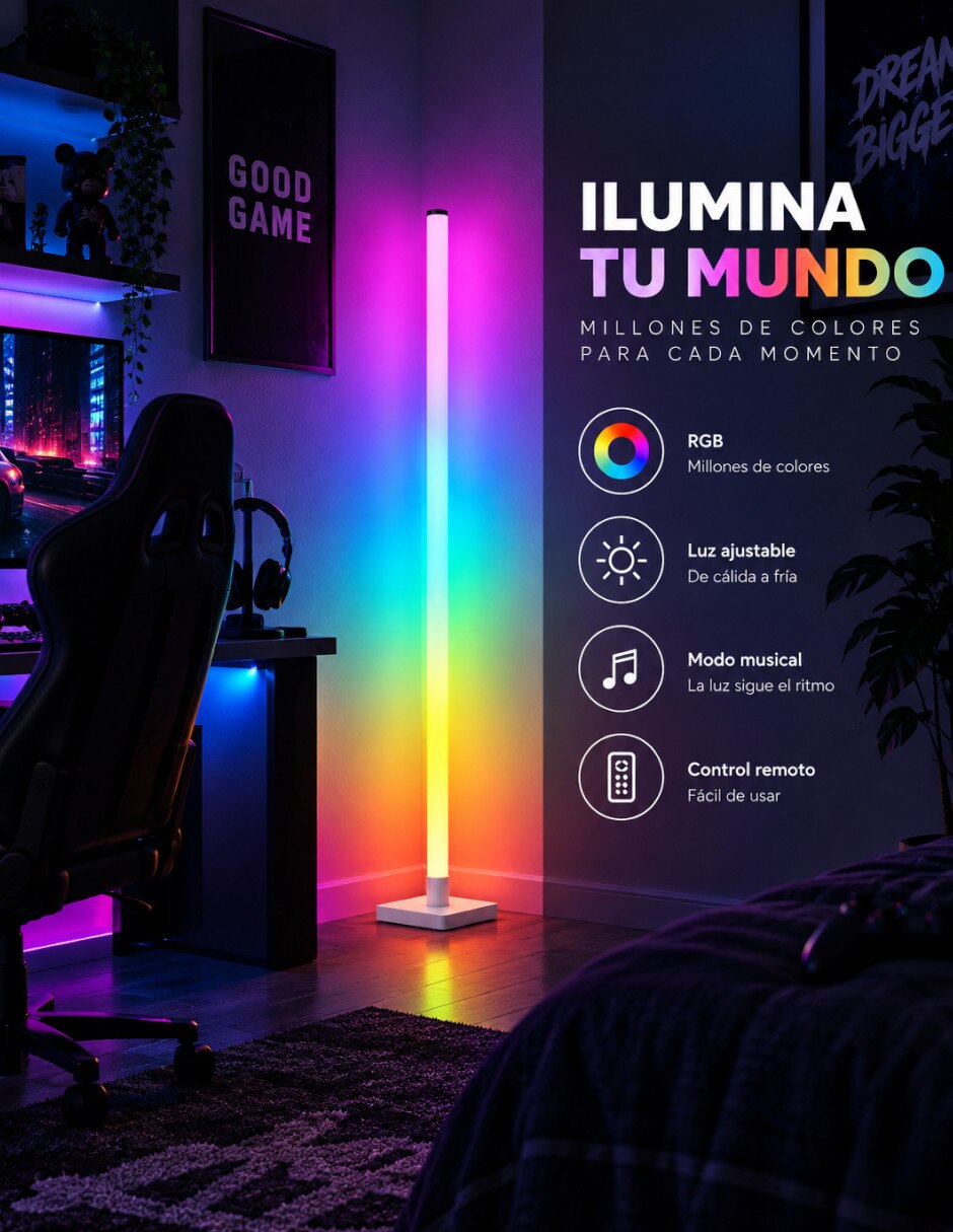 Lámpara de pie LED 4