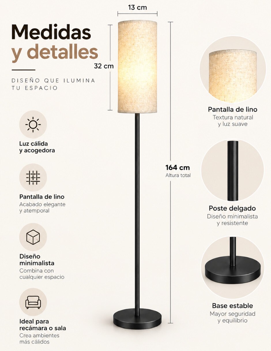 Lámpara de pie LED 5
