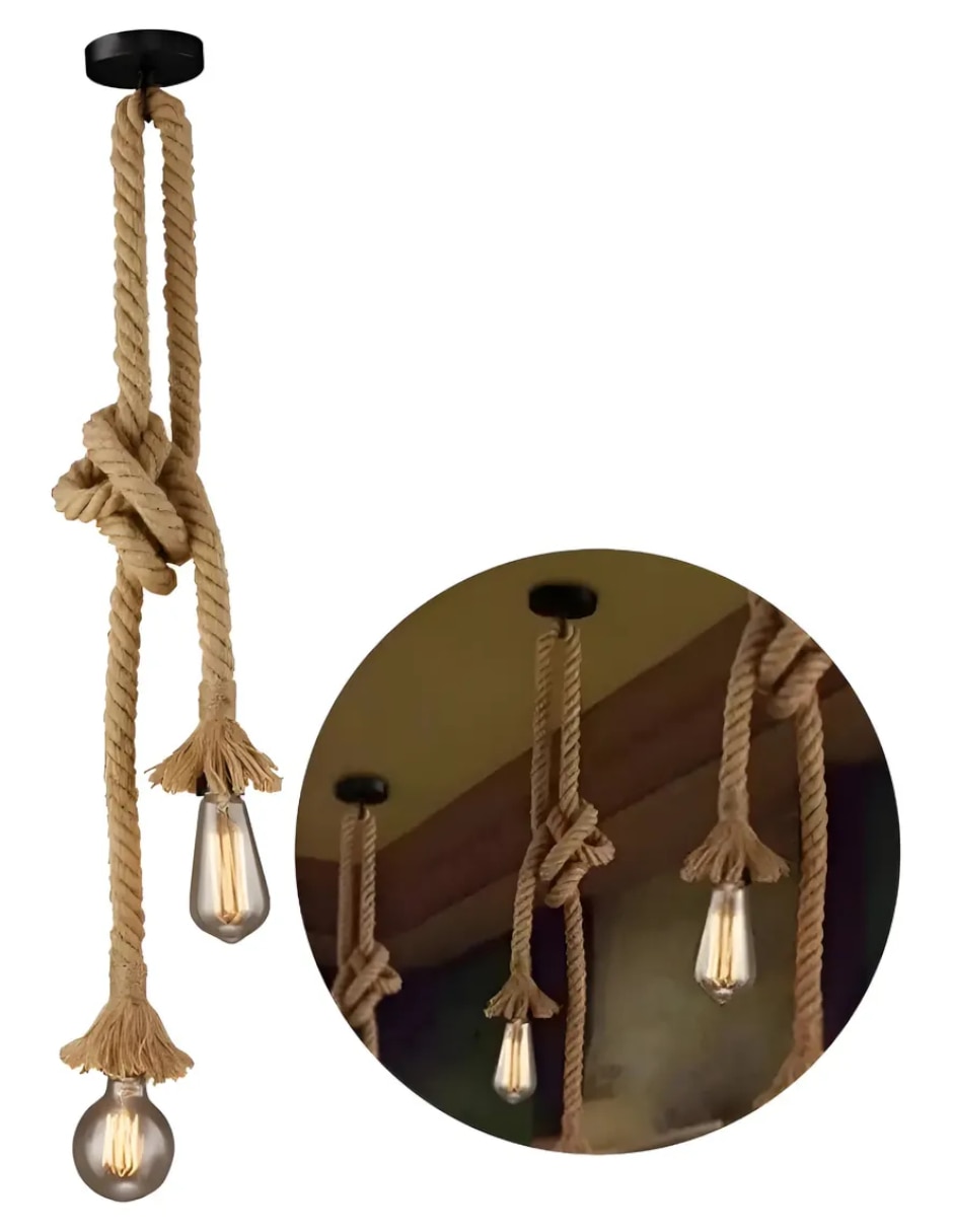 Lampara colgante Incandescente y LED 2