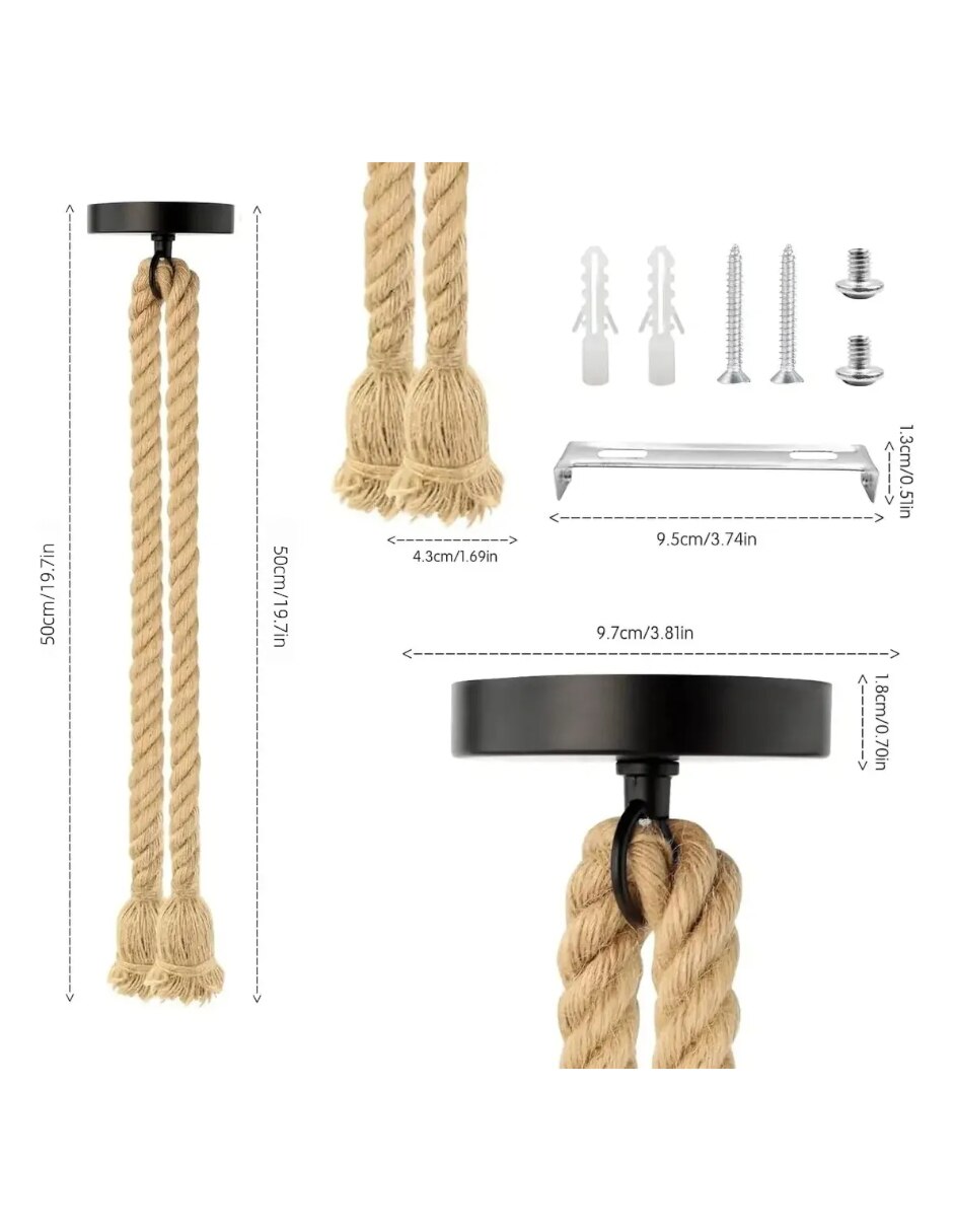 Lampara colgante Incandescente y LED 5