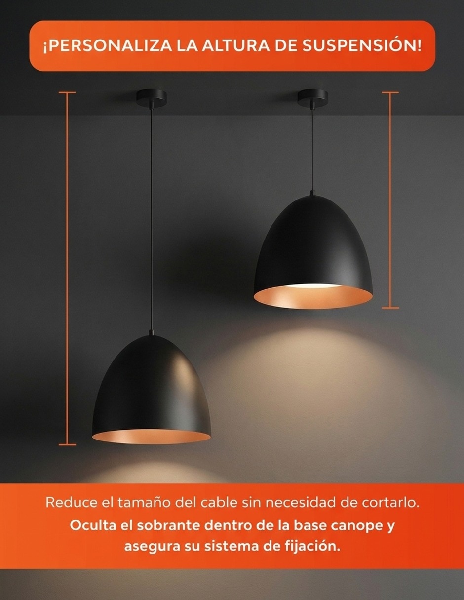 Lámpara colgante led menaia 8