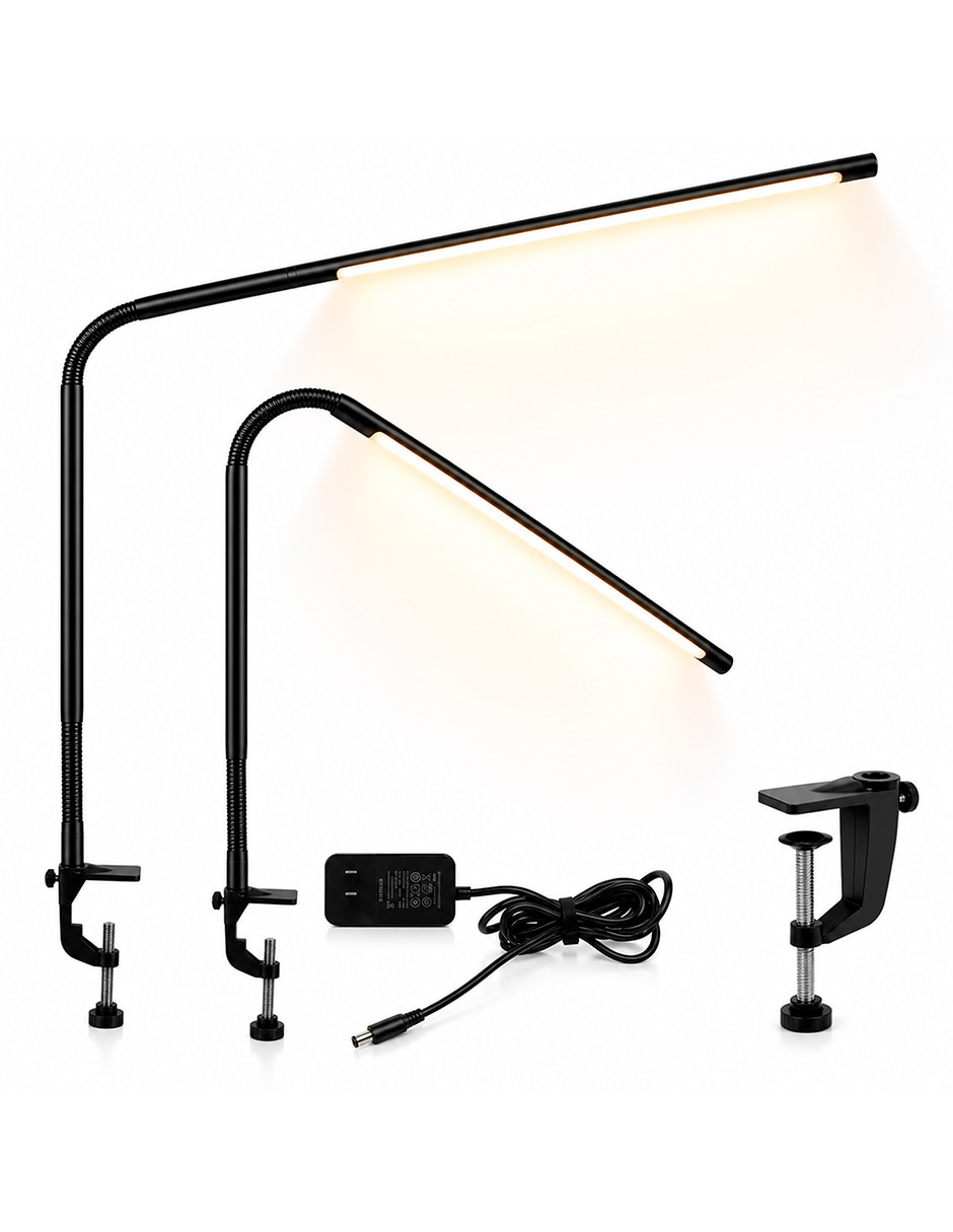 Lámpara de escritorio led bluelander led plana con cuello flexible 1