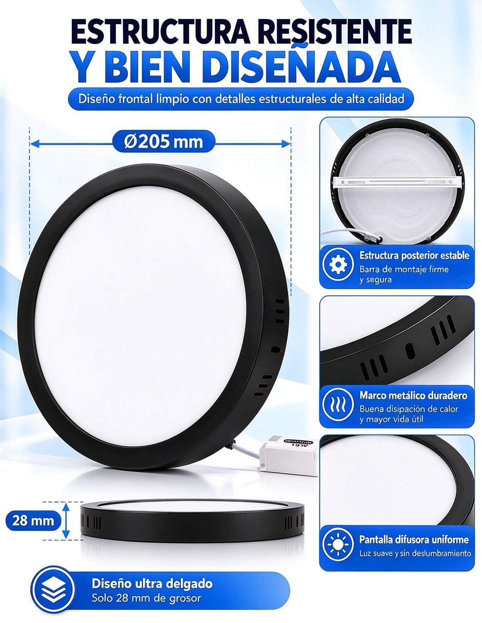 Plafón led 8