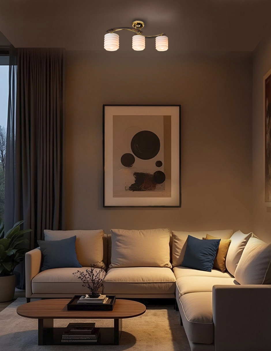 Árbotante LED Mil Luces Agabia 003 dorada 1 pieza